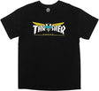 Thrasher Venture Collab SS Tshirt Black White Yellow