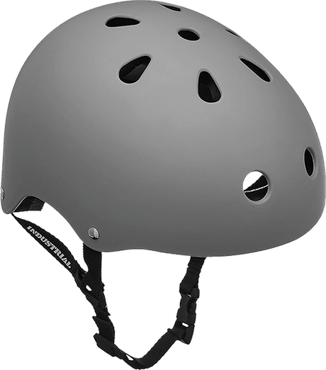 INDUSTRIAL FLAT GREY SKATE HELMET M