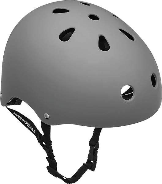 INDUSTRIAL FLAT GREY SKATE HELMET M