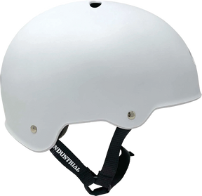 INDUSTRIAL FLAT WHITE SKATE HELMET M