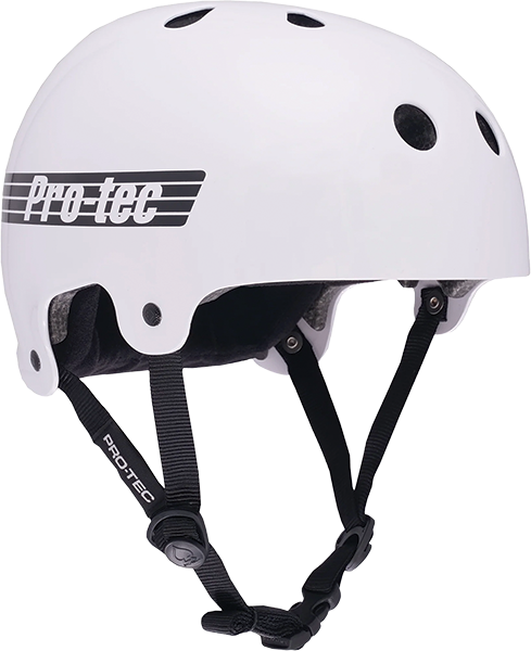 PROTEC(CPSC) LP OLD SCHOOL HELMET L/XL-GLOSS WHITE