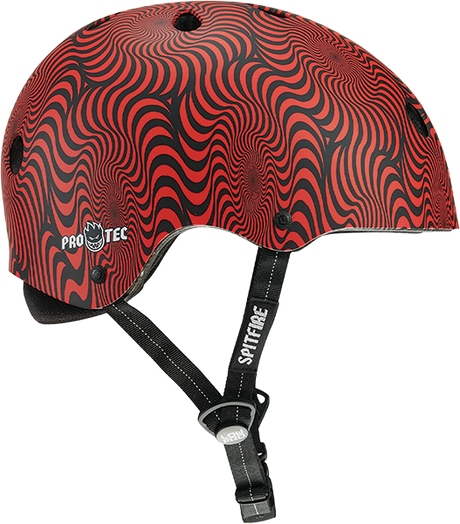 PROTEC(CPSC) LOW PRO HELMET XS/S-SPITFIRE RED SWIRL