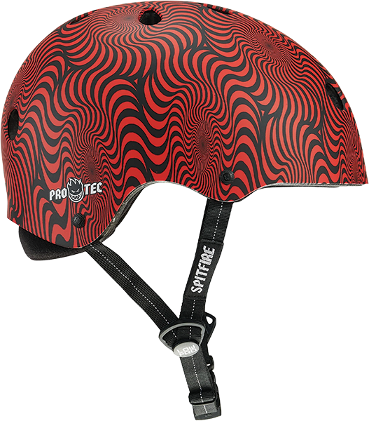 PROTEC(CPSC) LOW PRO HELMET S/M-SPITFIRE RED SWIRL