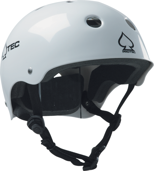 PROTEC Classic CERTFIED GLOSS WHT-S SKATE HELMET
