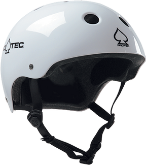 PROTEC Classic CERTFIED GLOSS WHT-M SKATE HELMET