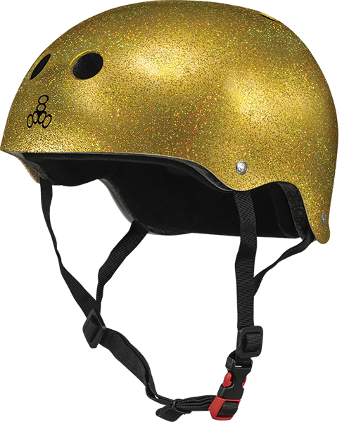 TRIPLE 8 CERTIFIED SWEATSAVER LARGE/XLARGE GOLD GLITTER