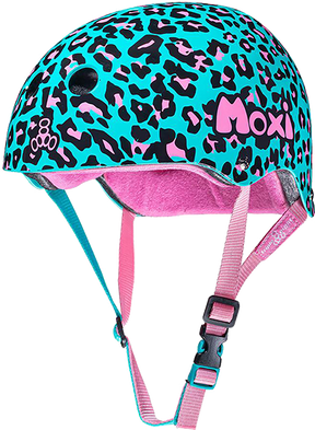 TRIPLE 8 CERTIFIED SWEATSAVER L/XLARGE MOXI LEOPARD 2.0 TEAL