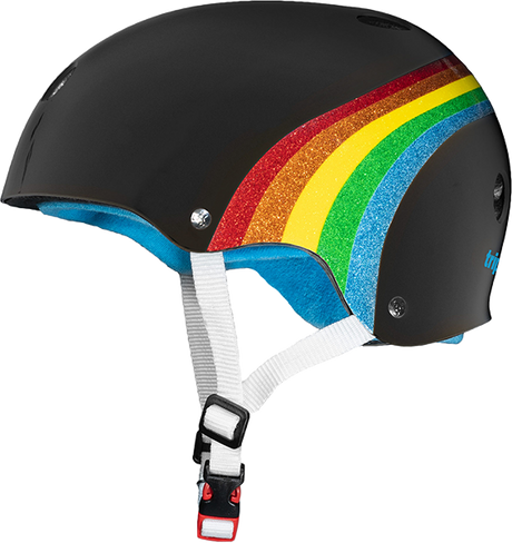 TRIPLE 8 CERTIFIED SWEATSAVER L/XLARGE BLK/RAINBOW SPARKLE