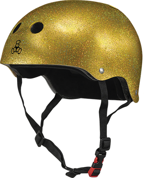 TRIPLE 8 CERTIFIED SWEATSAVER XL/XXLARGE GOLD GLITTER