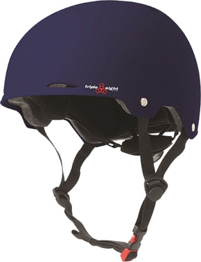 TRIPLE 8 GOTHAM SKATE HELMET XS/S-BLUE MATTE RUBBER CERTFIED/astm