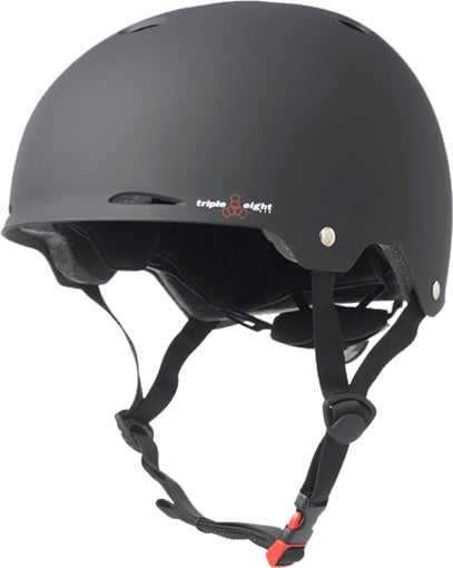 TRIPLE 8 GOTHAM SKATE HELMET XS/S-BLACK RUBBER CERTFIED/astm