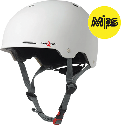 TRIPLE 8 GOTHAM MIPS DUAL-CERT HELMET L/XL-MATTE WHITE