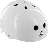 TRIPLE 8 LIL 8 SKATE HELMET WHITE GLOSS CERTFIED/astm