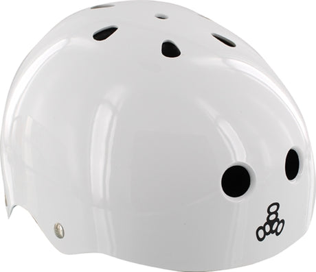 TRIPLE 8 LIL 8 SKATE HELMET WHITE GLOSS CERTFIED/astm
