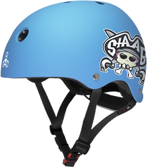TRIPLE 8 LIL 8 HELMET STAAB NEON BLUE MATTE CERTFIED