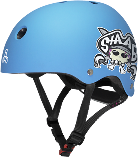 TRIPLE 8 LIL 8 HELMET STAAB NEON BLUE MATTE CERTFIED