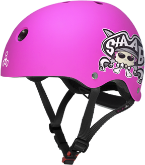 TRIPLE 8 LIL 8 HELMET STAAB NEON PINK MATTE CERTFIED