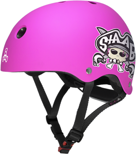 TRIPLE 8 LIL 8 HELMET STAAB NEON PINK MATTE CERTFIED