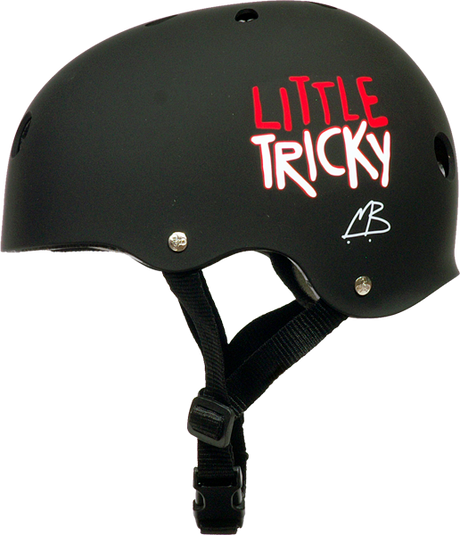 TRIPLE 8 LITTLE TRICKY SKATE HELMET BLACK RUBBER eps liner