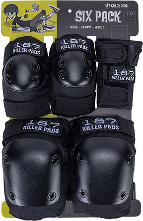 187 6-PACK PAD SET XSMALL BLACK