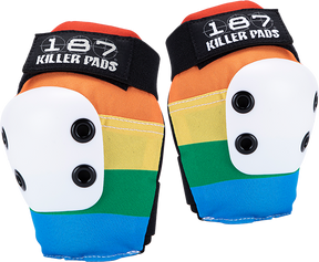 187 SLIM ELBOW PADS SMALL RAINBOW