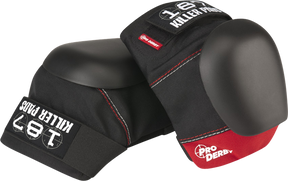 187 PRO DERBY KNEE PADS XSMALL BLK RED