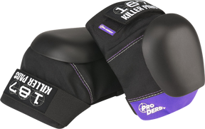 187 PRO DERBY KNEE PADS XSMALL BLK PURPLE