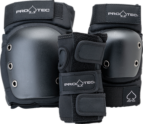 PROTEC JUNIOR 3 PACK OPEN BACK Youth Medium -BLACK