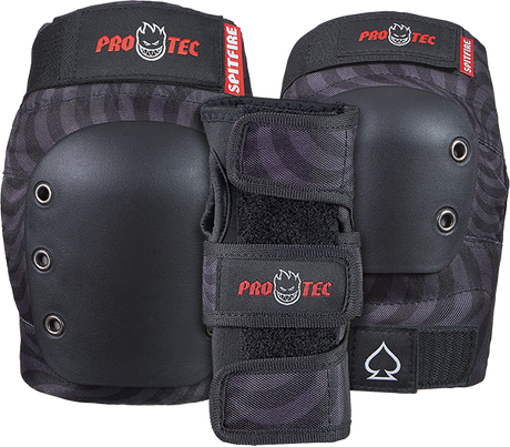PROTEC ADULT 3 PACK OPEN BACK LARGE SPITFIRE BLK SWIRL