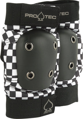 PROTEC STREET ELBOW YTH-CHECK BLK/WHT