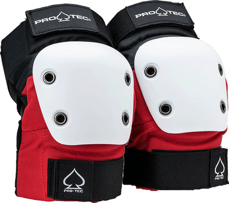 PROTEC STREET ELBOW YTH-RED/WHT/BLK