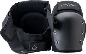 PROTEC STREET KNEE OPEN BACK YTH-BLACK