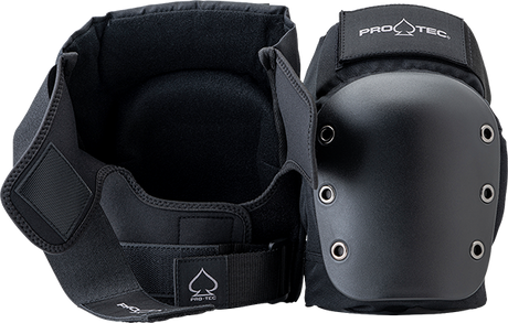 PROTEC STREET KNEE OPEN BACK YTH-BLACK