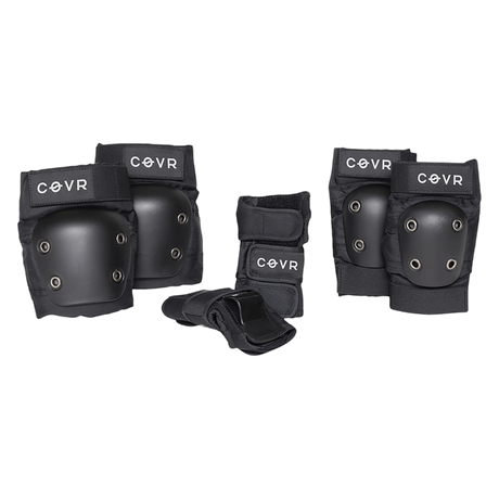 PUSH COVR YOUTH JUNIOR PAD SET M/L MATTE BLACK