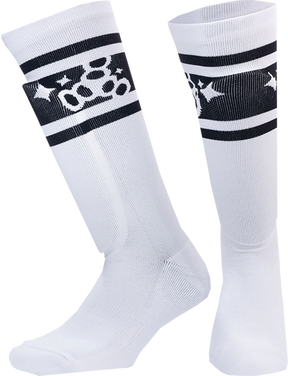 TRIPLE 8 SHINGUARD SOCK S/M-BARBIE PATIN WHITE STRIPE