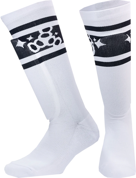 TRIPLE 8 SHINGUARD SOCK L/XL-BARBIE PATIN WHITE STRIPE