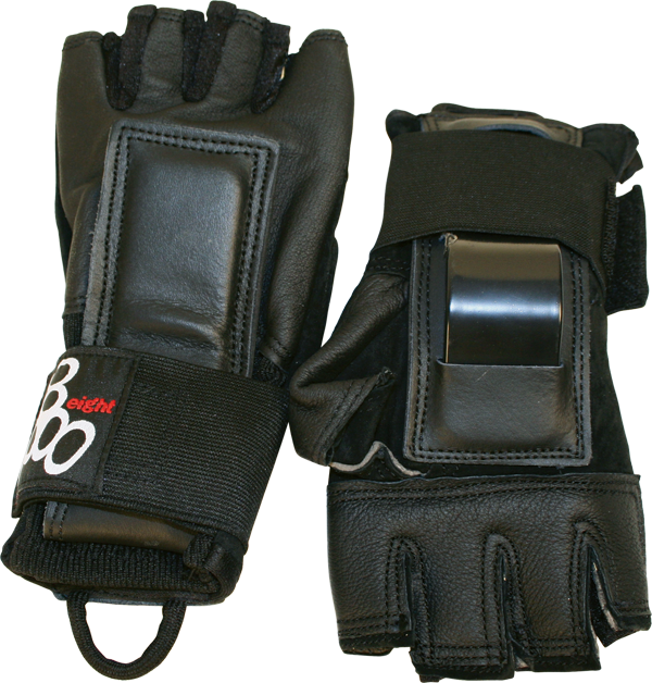 TRIPLE 8 HIRED HANDS GLOVES XL-BLACK
