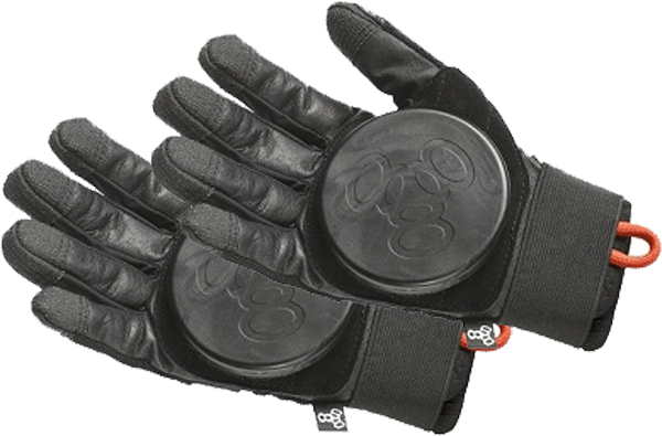 TRIPLE 8 DOWNHILL SLIDE GLOVES SMALL/MEDIUM-BLACK