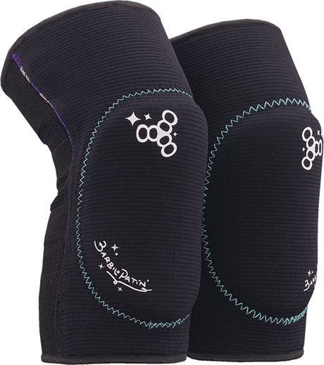 TRIPLE 8 REVERSIBLE SOFT ELBOW PADS BARBIE PATIN XLARGE BLK