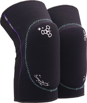 TRIPLE 8 REVERSIBLE SOFT KNEE PADS BARBIE PATIN SMALL BLK