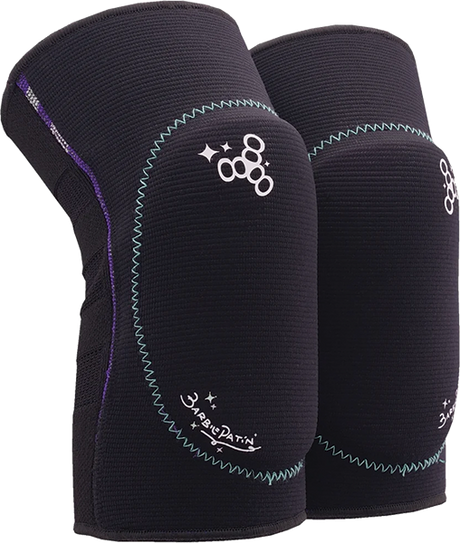 TRIPLE 8 REVERSIBLE SOFT KNEE PADS BARBIE PATIN XLARGE BLK