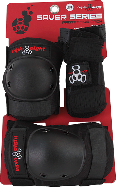 TRIPLE 8 SAVER 3 PK PADS-JR knee ELBOW wrist