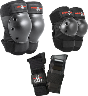 TRIPLE 8 SAVER 3/PK PADS XSMALL BLACK