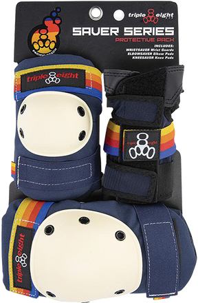 TRIPLE 8 SAVER 3/PK PADS SMALL PACIFIC BEACH NAVY