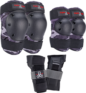 TRIPLE 8 SAVER 3/PK PADS MEDIUM CHARCOAL CAMO