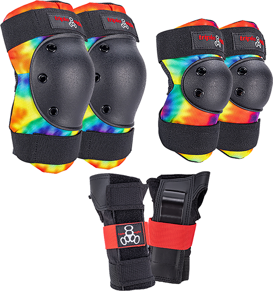 TRIPLE 8 SAVER 3/PK PADS MEDIUM TIE DYE