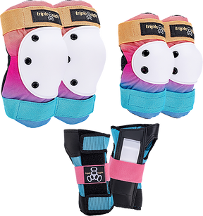TRIPLE 8 SAVER 3/PK PADS LARGE  SUNSET