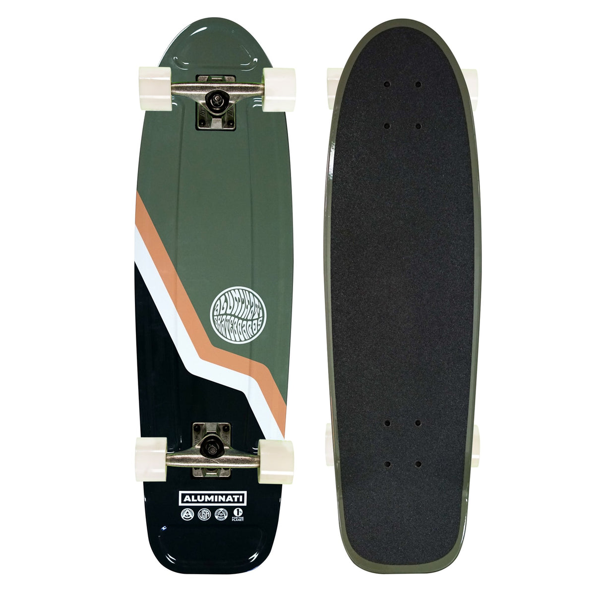 Aluminati Van Jerry Skateboard Complete Green/Black 8.12"x28"