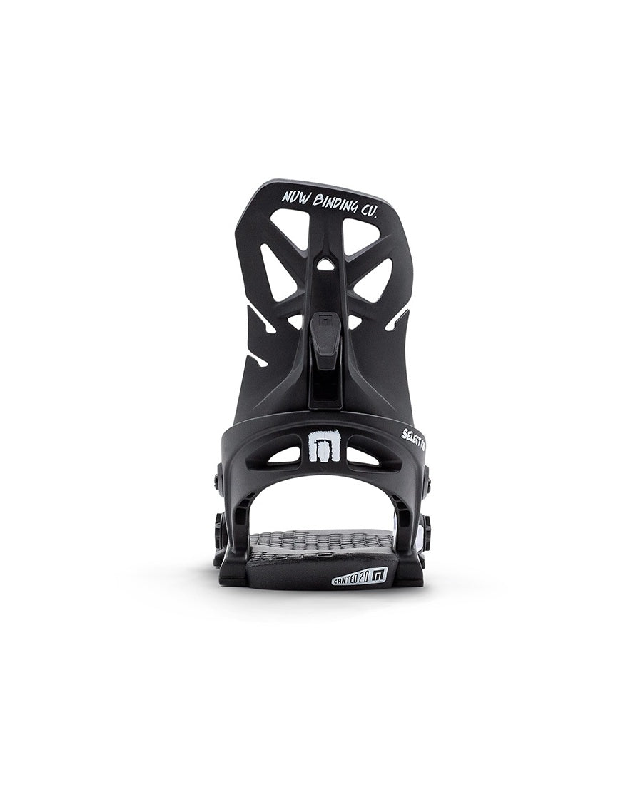 NOW Select Pro Snowboard Bindings Black White