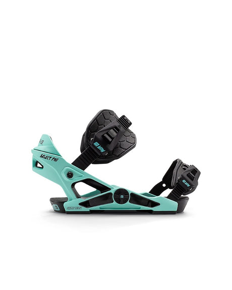 NOW Select Pro Snowboard Bindings Aqua Black M